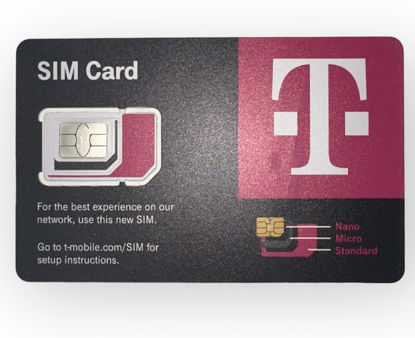 Picture of T-Mobile Phone Plan with Unlimited 5G-4G LTE Data + Unlimited Talk & Text for 30 Days (3-in-1 SIM Card)/eSIM (30 Days)