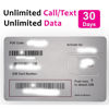 Picture of T-Mobile Phone Plan with Unlimited 5G-4G LTE Data + Unlimited Talk & Text for 30 Days (3-in-1 SIM Card)/eSIM (30 Days)