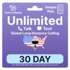Picture of Jethro Mobile Unlimited Talk & Text Plan (No Internet Data), Suitable for Seniors, Kids, Students and Dumb Phones, 3-in-1 SIM Card Kit, Prepaid Phone Plan (30 Days)