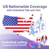 Picture of Jethro Mobile Unlimited Talk & Text Plan (No Internet Data), Suitable for Seniors, Kids, Students and Dumb Phones, 3-in-1 SIM Card Kit, Prepaid Phone Plan (30 Days)