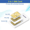 Picture of KiwiSIM 4G SIM Card 1GB 30Days, USA Nationwide Network Support for AT&T, T-Mobile and Verizon, Data SIM Card for Unlocked Security Camera/Router/Hotspot WiFi/GPS Tracker, No Contract(Activate Needed)
