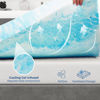 Picture of Mattress Topper Queen, 3 Inch Gel Memory Foam Bed Topper for Queen Size Bed, CertiPUR-US Certified, Blue