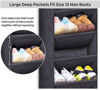Picture of SLEEPING LAMB Over The Door Shoe Organizer for Closet with Large Deep Pockets, Narrow Shoe Rack for Door Hanging Boots Storage, Black