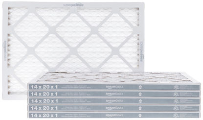 Picture of Amazon Basics 14x20x1 Air Filter 6 Pack, Merv 8 AC Furnace Filters