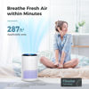 Picture of AROEVE Air Purifiers for Bedroom Home, Air Purifier For Smoke Pollen Dander Hair Smell Air Cleaner with Sleep Mode Speed Control For Bedroom Office, MK01- White(Available for California)