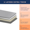Picture of Ironing Board Cover and Pad Extra Thick Heavy Duty Padded 4 Layers, Silver Coated Ironing Board Cover, Non Stick Scorch and Stain Resistant Standard Size 15x54 Inch with Elasticized Edges