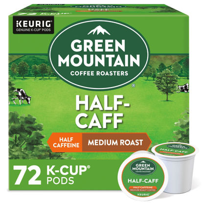Picture of Green Mountain Coffee Roasters Half Caff Keurig Single-Serve K-Cup pods, Medium Roast Coffee, 72 Count