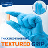 Picture of Supmedic Nitrile Exam Glove, 3.5 mil Disposable Medical Gloves Powder-Free Latex-Free, Box of 100 pcs (Blue) (Medium)