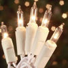 Picture of Christmas Lights 100 Count Mini Clear Lights 21ft White Wire Christmas Tree String Lights Set for Outdoor Indoor Christmas Decorations Wedding Decorations Valentines Day Decor,UL Certified (21feet)