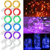 Picture of WATERGLIDE 12 Pack Fairy Lights Battery Operated (Included), 6.5ft 20 LED Mini String Lights, Waterproof Silver Wire Firefly Starry Lights for DIY Wedding Christmas Party Mason Jars Decor, Multicolor