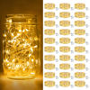 Picture of btfarm 30 Pack Fairy Lights Battery Operated [3 Modes], 7ft 20 Led Twinkle Lights String Lights Waterproof Bulk Small Mini Silver Wire for Christmas Mason Jars Wedding Table Centerpiece, Warm White