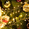 Picture of Minetom Fairy Lights Plug in, 10Feet 200 Led Cluster Lights Waterproof Firecracker Starry String Lights for Ceiling Bedroom Wreath Window Wedding Christmas Tree Decoration, Warm White (No Remote)