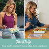 Picture of Bentgo 20-Piece Lightweight, Durable, Reusable BPA-Free 1-Compartment Containers - Microwave, Freezer, Dishwasher Safe - Mint