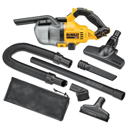 Picture of DEWALT 20V Vacuum, Cordless Handheld Vacuum, HEPA, Battery Not Included (DCV501HB)