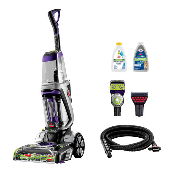 Picture of BISSELL ProHeat 2X Revolution Pet Pro Plus, 3588F, Upright Deep Cleaner, 30-minute Dry Time, Dual Dirt Lifter Powerbrush, Hose & Tool Attachment, Pet Upholstery Tool and Tough Stain Tool Included