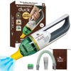 Picture of Duck Compact Cordless Vacuum by Horsepower, Gold Edition, Ultra-Powerful Upgraded Battery for Extra-Long Run Time, AS-SEEN-ON-TV, Strong Suction, Easy to Store, Portable & Rechargeable. Home & Auto