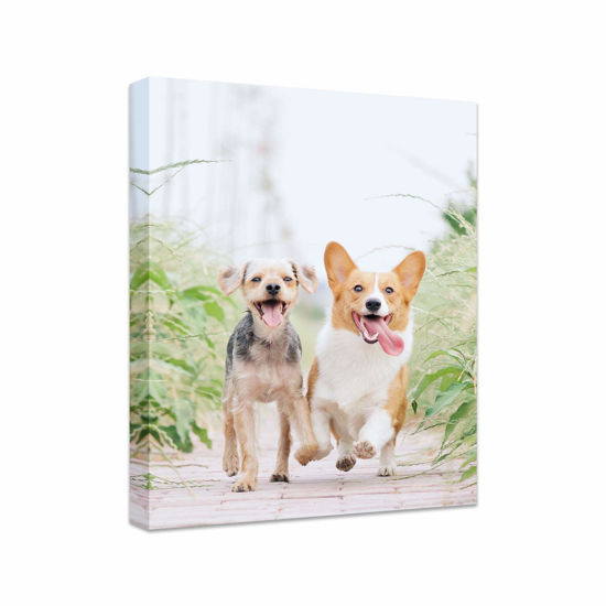 Picture of Personalized Photo to Canvas Print - Canvas Prints With Your Photos on Custom Wall Art for Bedroom, Living Room, Wedding Baby Pet Family Picture Framed Wall Art (6" W x 8" H)