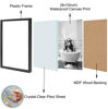 Picture of Framed Bathroom Decor Wall Art, Chimpanzee in Bathtub, Black and White Wall Art, Funny Bathroom Wall Decor Signs, Cute Animal Art Home Decor (Framed,8''x10'')