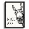 Picture of Heiple Framed Bathroom Art Bathroom Wall Decor Farmhouse Home Bathroom Decor Sets Vintage Funny Wall Art Bathroom Signs (11"x14" Black Framed, Donkey)