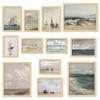 Picture of 97 Decor Coastal Vintage Wall Art - Large Seascape Wall Art, Nautical Vintage Wall Decor, Vintage Sea Landscape Wall Art Prints, Antique Sailboat Nautical Art Pictures for Home Bedroom (8x10 Unframed)
