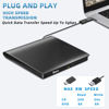 Picture of External DVD Drive USB 3.0 Type-C CD Burner Portable CD +/-RW Drive DVD Player for ROM Rewriter Burner Compatible with Laptop Desktop PC Windows MacBook Linux Mac OS