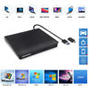 Picture of Laurensory External DVD Drive USB 3.0 Type-C USB Portable Player for Laptop CD DVD +/-RW Disk Drive CD ROM Burner Writer CD/DVD Burner Reader Compatible with Desktop Windows Linux OS Apple MacBook