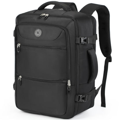 Picture of Sowaovut Travel Laptop Backpack, Extra Large Backpacks, Flight Approved Daypack, Business Bag Fit 17.3 inch Laptop for Men Women (Black)