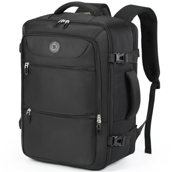 Picture of Sowaovut Travel Laptop Backpack, Extra Large Backpacks, Flight Approved Daypack, Business Bag Fit 17.3 inch Laptop for Men Women (Black)