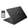 Picture of HP Stream 14" HD BrightView Laptop, Intel Celeron N4120, 16GB RAM, 288GB Storage (128GB eMMC + 160GB Docking Station Set), Intel UHD Graphics, 720p Webcam, Wi-Fi, 1 Year Office 365, Win 11 S, Black