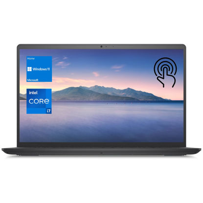 Picture of Dell Inspiron 3520 15.6" Touchscreen i7 Laptop, 15.6" FHD Touchscreen, Intel Core i7-1255U, 32GB RAM, 1TB SSD, Numeric Keypad, Webcam, SD Card Reader, HDMI, Wi-Fi, Windows 11 Home, Black