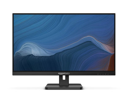 Picture of Amazon Basics - 27 Inch IPS Monitor 75 Hz Powered with AOC Technology FHD 1080P HDMI, Display Port and VGA Input VESA Compatible Built-in Speakers for Office and Home, Black