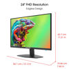Picture of Sceptre New 24-inch Gaming Monitor 100Hz 1ms DisplayPort HDMI x2 100% sRGB AMD FreeSync Build-in Speakers, Eye Care Frameless Machine Black 2024 (E248W-FW100T)