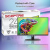 Picture of Sceptre New 24-inch Gaming Monitor 100Hz 1ms DisplayPort HDMI x2 100% sRGB AMD FreeSync Build-in Speakers, Eye Care Frameless Machine Black 2024 (E248W-FW100T)