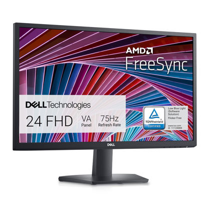 Picture of Dell SE2422HX Monitor - 24 inch FHD (1920 x 1080) 16:9 Ratio with Comfortview (TUV-Certified), 75Hz Refresh Rate, 16.7 Million Colors, Anti-Glare Screen with 3H Hardness, AMD FreeSync- Black