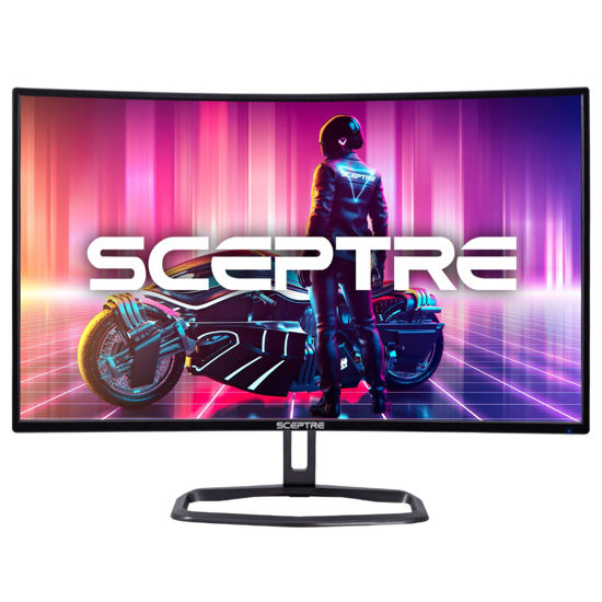 Picture of Sceptre Curved 32" FHD 1080p Gaming Monitor Up to 240Hz 1ms 99% sRGB AMD FreeSync Premium Build-in Speakers, HDMI x3 Displayport Machine Black (C325B-FWD240)