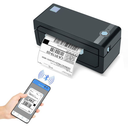 Picture of JADENS Bluetooth Thermal Shipping Label Printer - Wireless 4x6 Shipping Label Printer, Compatible with Android&iPhone and Windows, Widely Used for Ebay, Amazon, Shopify, Etsy, USPS
