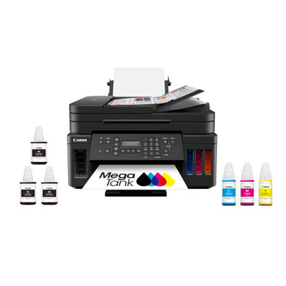 Picture of Canon G7020 All-in-One Printer Home Office | Wireless Supertank (Megatank) Printer | Copier | Scan, | Fax and ADF with Mobile Printing, Black, Works with Alexa