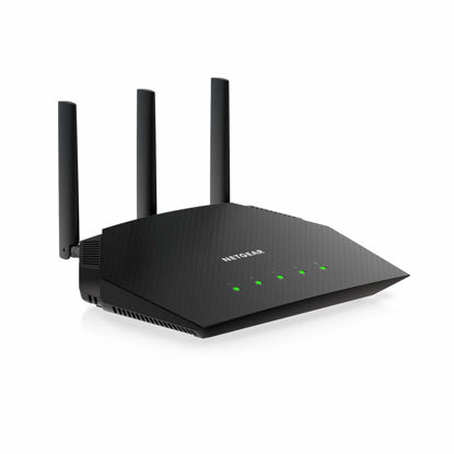 Picture of NETGEAR 4-Stream WiFi 6 Router (R6700AX) - AX1800 Wireless Speed (Up to 1.8 Gbps) | 1,500 sq. ft. Coverage (Renewed)