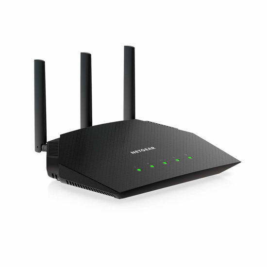 Picture of NETGEAR 4-Stream WiFi 6 Router (R6700AX) - AX1800 Wireless Speed (Up to 1.8 Gbps) | 1,500 sq. ft. Coverage (Renewed)