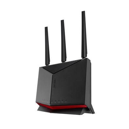 Picture of ASUS RT-BE86U BE6800 Dual-Band WiFi 7 Router, Supports 4096-QAM, MLO, AI WAN Detection, AiMesh, Subscription-Free Network Security, and Comprehensive VPN Features, Guest Network Pro, Gaming