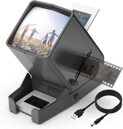 Picture of DIGITNOW!35mm Slide and Film Viewer, 3X Magnification LED Lighted Illuminated Viewing,USB Powered/Battery Operation-for 35mm Slides & Positive Film Negatives(4AA Batteries Included)