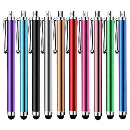 Picture of Stylus Pen [10 Pack] Universal Capacitive Touch Screen Pens for Tablets, iPad Mini, iPad Pro, iPad Air, Smartphones, Samsung Galaxy - Multiple Colors