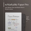 Picture of reMarkable Paper Pro Bundle - Mosaic Weave | Includes 11.8” reMarkable Paper Tablet, Marker Plus Pen with Eraser, and a Book Folio Cover in Mosaic Weave - Basalt