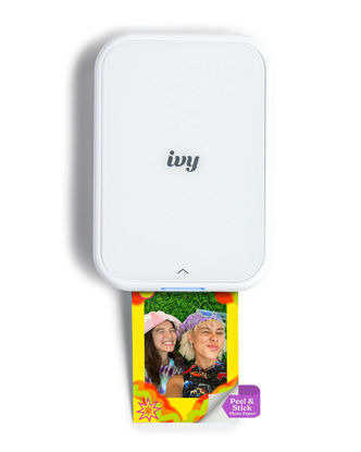 Picture of Canon Ivy 2 Mini Photo Printer, Print from Compatible iOS & Android Devices, Sticky-Back Prints, Pure White