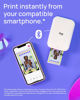 Picture of Canon Ivy 2 Mini Photo Printer, Print from Compatible iOS & Android Devices, Sticky-Back Prints, Pure White