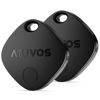 Picture of ATUVOS Air Tags-2 Pack, Bluetooth Luggage Tracker Works with Apple Find My APP (iOS Only, Not for Android), Keys Finder and Item Locator for Luggage, Backpack, Suitcases, Replaceable Battery (Black)