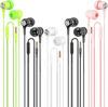 Picture of Wired Earbuds with Microphone 5 Pack, in-Ear Headphones with Heavy Bass, High Sound Quality Earphones Compatible with iPad, Laptop, MP3, Android Smartphones, Fits All 3.5mm Jack Device