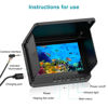 Picture of ZXBVSU Underwater Fishing Camera, Fishing Camera with Infrared Night Vision Light, Portable Fish Finder with 100ft Cable, 5 Inch LCD and Upgraded HD Lens for Ice Lake Boat Kayak Fishing