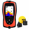 Picture of LUCKY Portable Fish Finder Handheld Kayak Fish Finders Wired Fish Depth Finder Sonar Sensor Transducer for Boat Fishing Sea Fishing