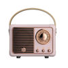Picture of Dosmix Retro Bluetooth Speaker, Vintage Decor, Small Wireless Bluetooth Speaker, Cute Old Fashion Style for Kitchen Desk Bedroom Office Outdoor Accessories for Android/iOS Devices (Pink)